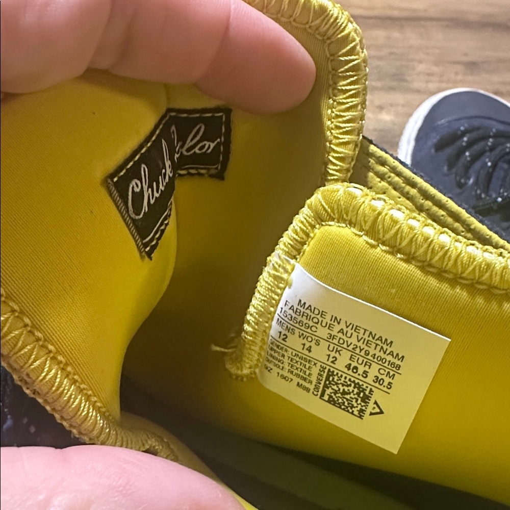 Chuck Taylor All Star II Boot Shield Canvas Obsidian Blue / Yellow Men's Size 12 - Picture 8 of 10